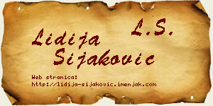 Lidija Šijaković vizit kartica